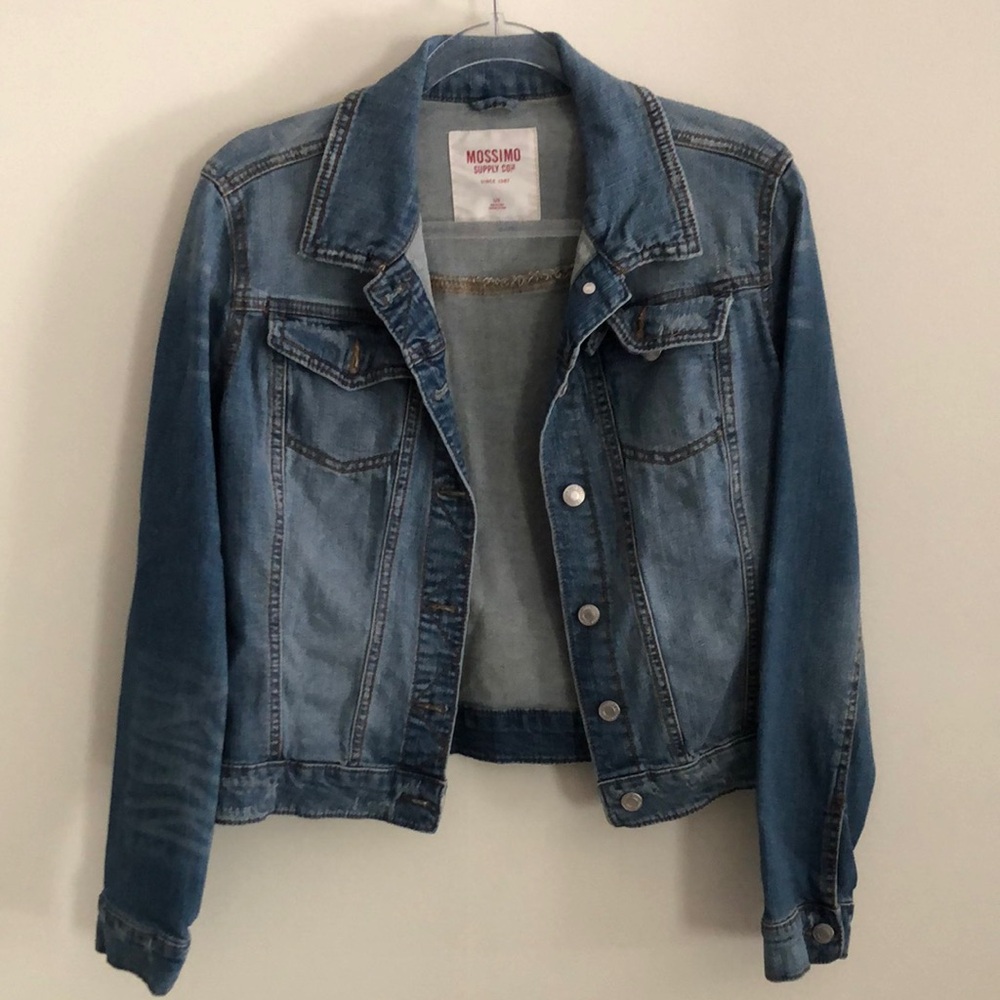 Mossimo Supply Co Blue Jean Jacket Cropped Denim - Picture 8 of 8